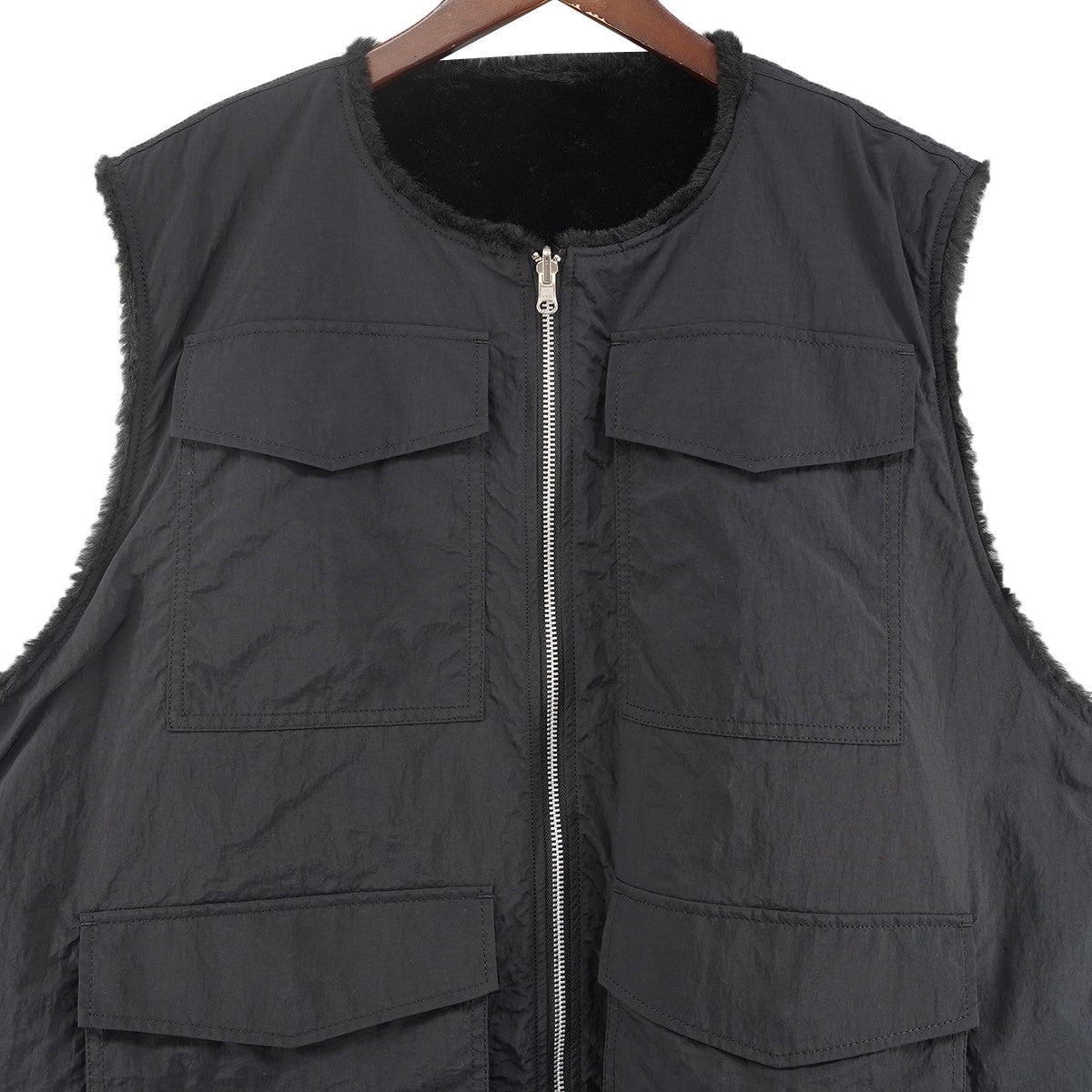 24AW REVERSIBLE FUR VESTフェイクファー ベスト