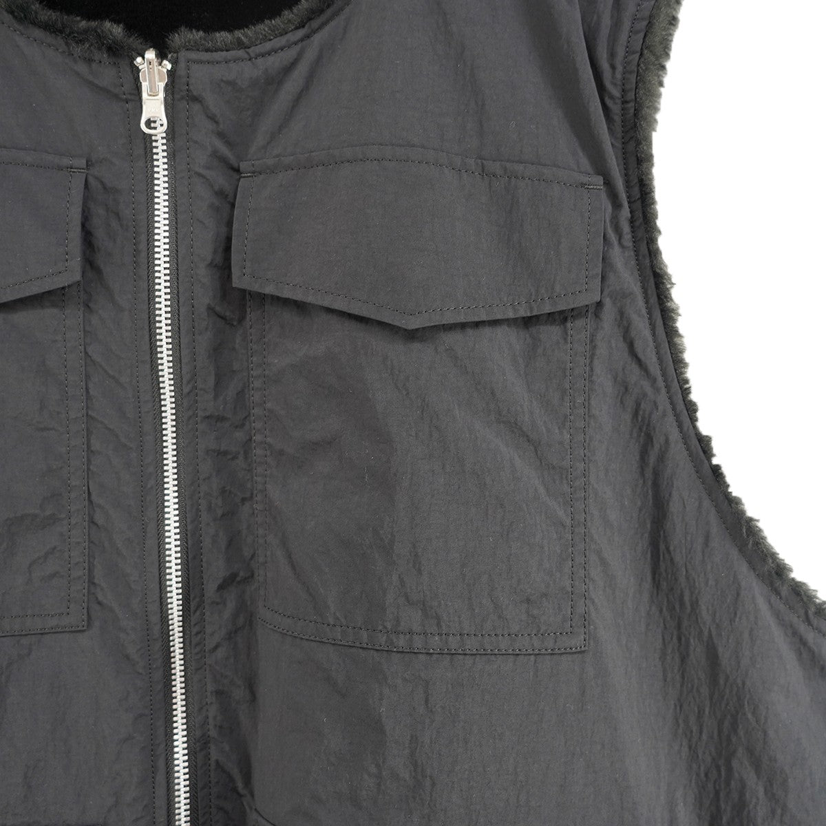 24AW REVERSIBLE FUR VESTフェイクファー ベスト