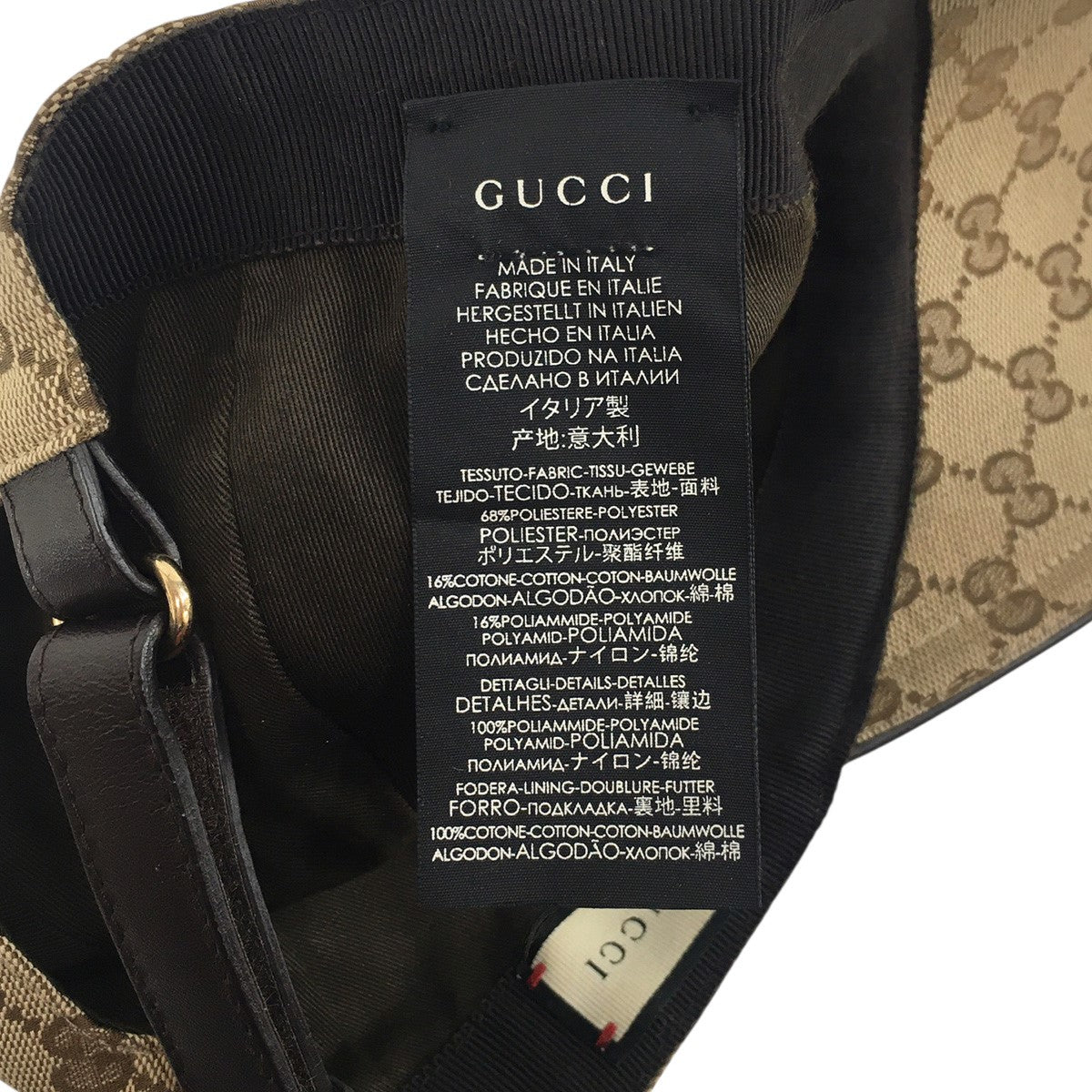 オリジナル GGキャンバス ロゴ ベースボール キャップ 帽子