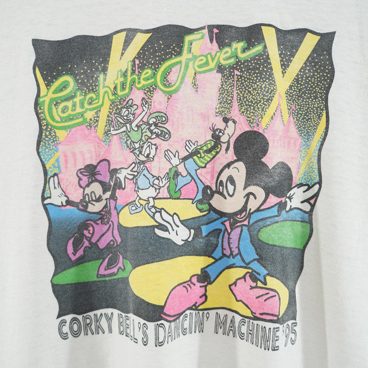 90s 90年代 Corky Bell’s Dancin Machine 95ミッキー＆フレンズ コーキー・ベルズ・ダンシン・マシーン Tシャツ