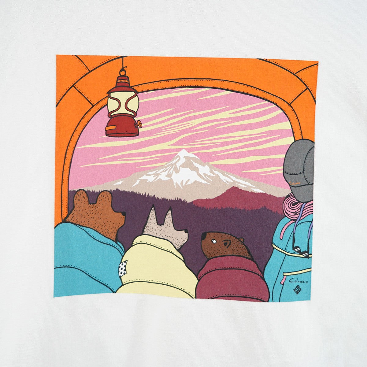 24AW Lake to Avenue Long Sleeve T-Shirt オムニシールド オムニシェイドジョナス・クレアッソン Jonas Claesson 動物 テント 夕日 ロゴ ロンT