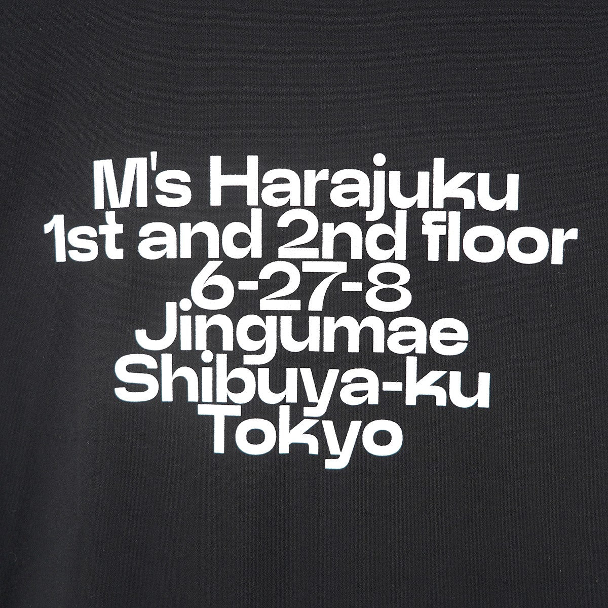26SS Manatee Rock? Tokyo Graphic SS Tee 店舗限定モデル OMNI-WICKnorth NADO ロゴ アドレス タイポグラフィ オーバーサイズ 半袖 Tシャツ
