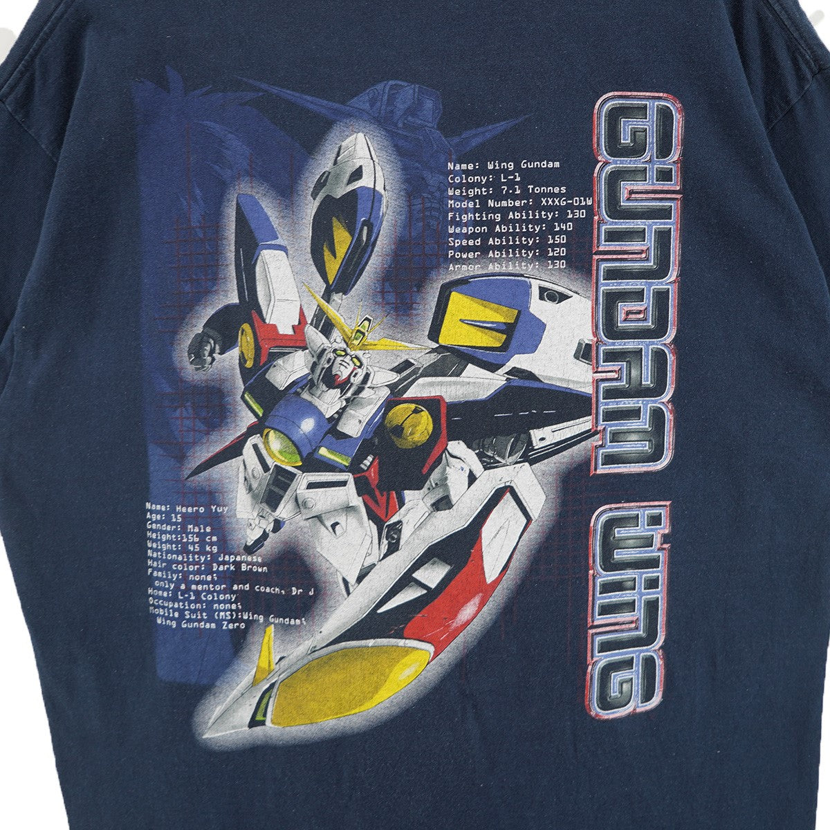 00s 新機動戦記ガンダムW Gundam Wingウイングガンダム アニメ Tシャツ