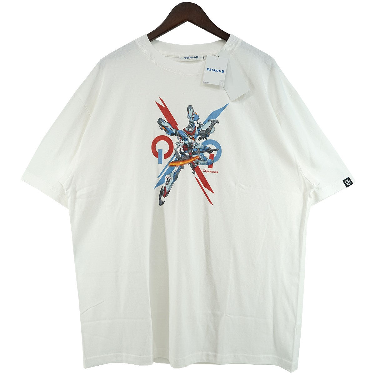 25SS 機動戦士Gundam GQuuuuuuXガンダム モビルスーツ ジークアクス グラフィック タイポグラフィ ロゴ ピスネーム 半袖 Tシャツ