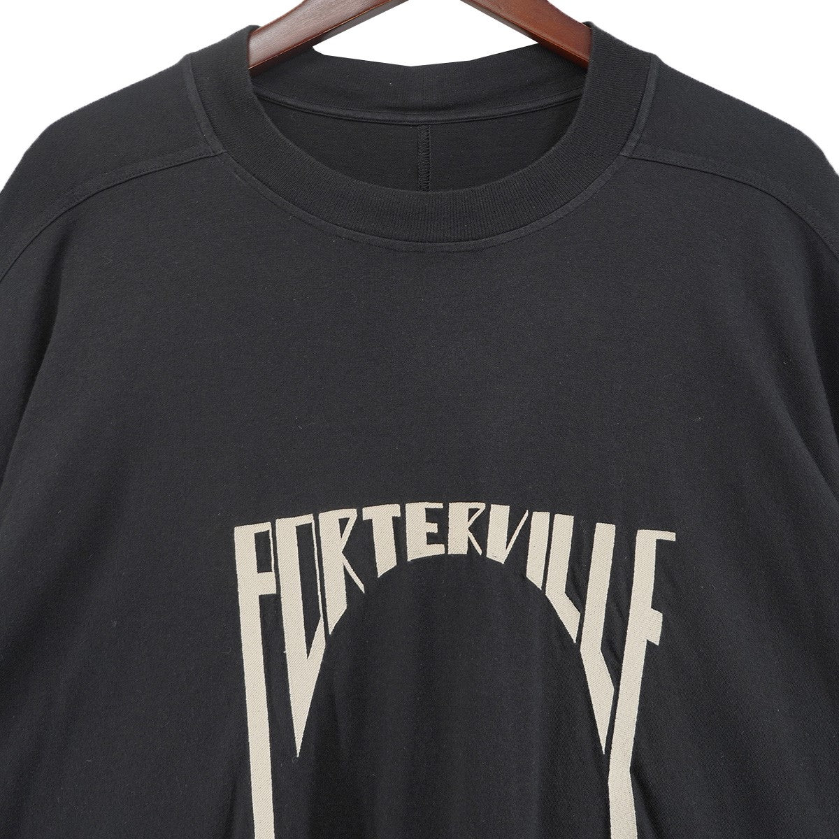 24AW TOMMY T ヘビーウェイトジャージーPORTERVILLE アーチ 刺繍 カットオフ オーバーサイズ トミーシルエット 半袖 Tシャツ