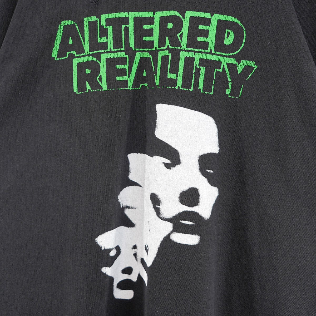 2AW DESTROYED CREW NECK SWEAT ALTERED REALITY PRINTデストロイ ダメージ 加工 ロゴパッチ オーバーサイズ スウェット トレーナー