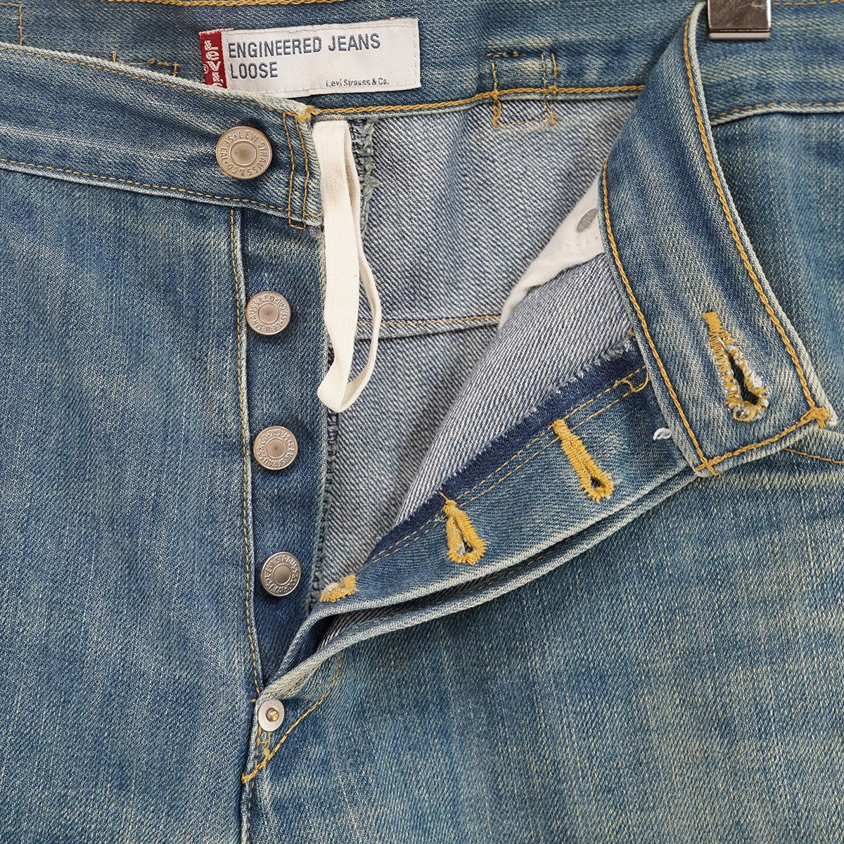 01年製 初期オリジナル Vintage ヴィンテージ アーカイヴ ENGINEED JEANS LOOSEエンジニアドジーンズ 立体裁断 デニムパンツ