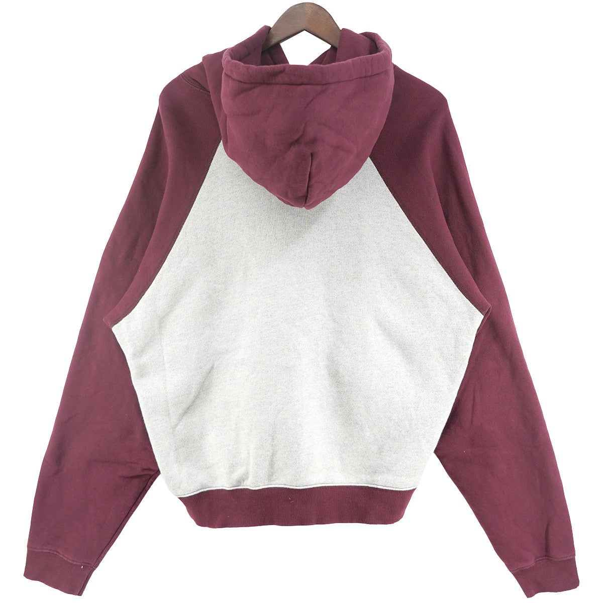 24AW FLEECE LOGO HEAD RAGLAN HOODIEロゴ ヘッド ラグラン 切替 フーディー パーカー