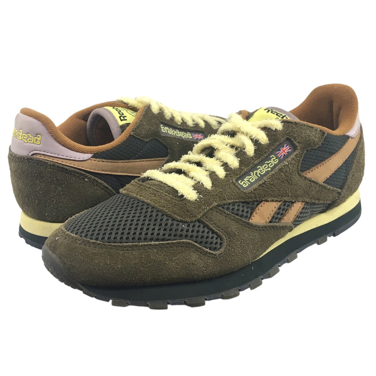 BRAIN DEAD X CLASSIC CLASSIC LEATHER MOSSファジースエード コラボ スニーカー シューズ 靴