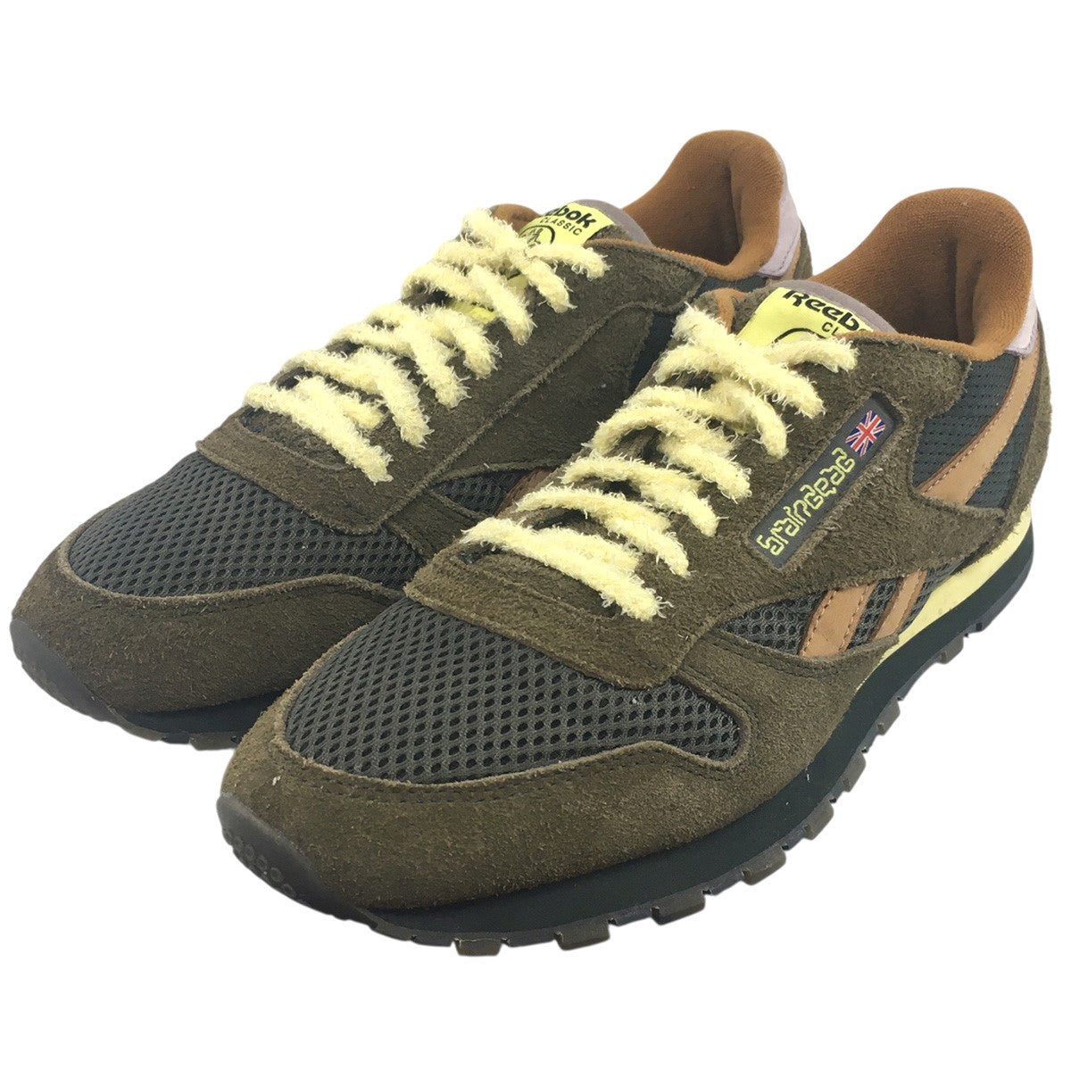 BRAIN DEAD X CLASSIC CLASSIC LEATHER MOSSファジースエード コラボ スニーカー シューズ 靴