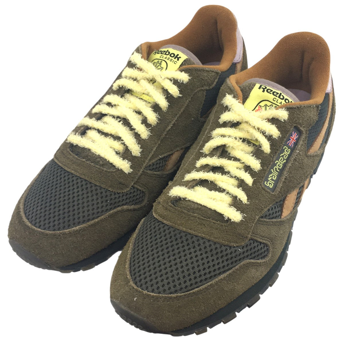BRAIN DEAD X CLASSIC CLASSIC LEATHER MOSSファジースエード コラボ スニーカー シューズ 靴