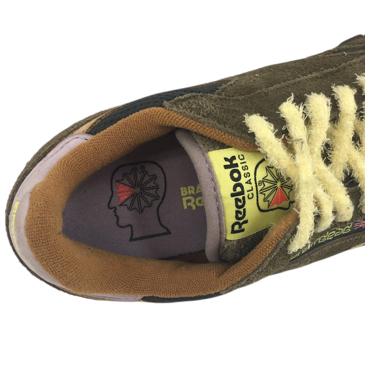 BRAIN DEAD X CLASSIC CLASSIC LEATHER MOSSファジースエード コラボ スニーカー シューズ 靴
