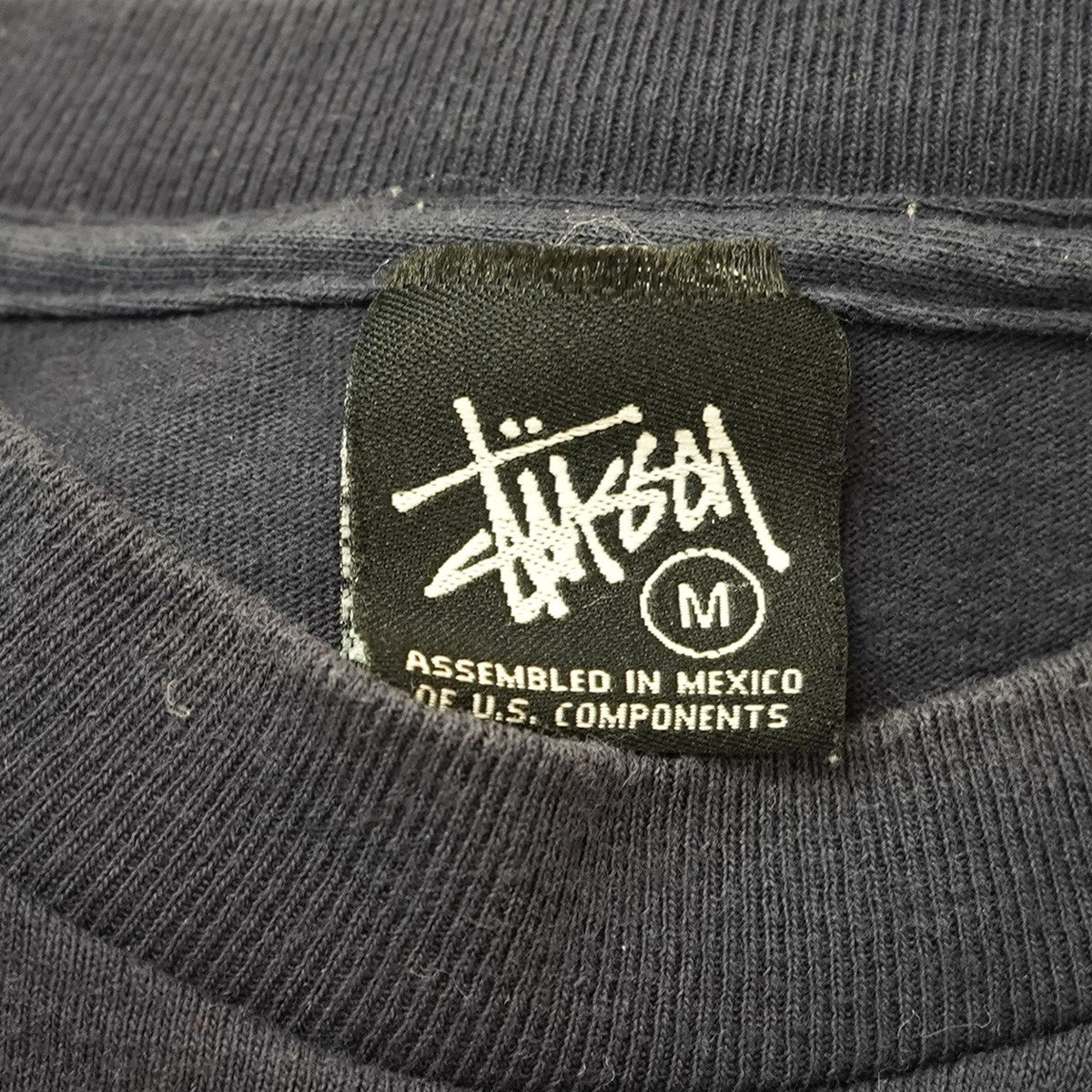 02〜03s Skeleton Drummer Tee オールドステューシー OLD STUSSYスケルトン ドラマー ショーンフォント ロゴ 黒タグ 半袖 Tシャツ