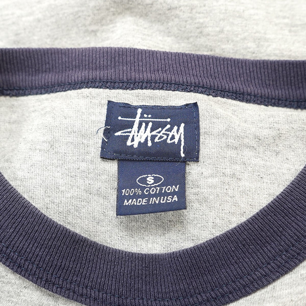 98s CREST POCKET RINGER TEE オールドステューシー シールド クレストアーチ ロゴ SSリンク グラフィック ポケット 8ナンバリング プリント リンガー 半袖 Tシャツ