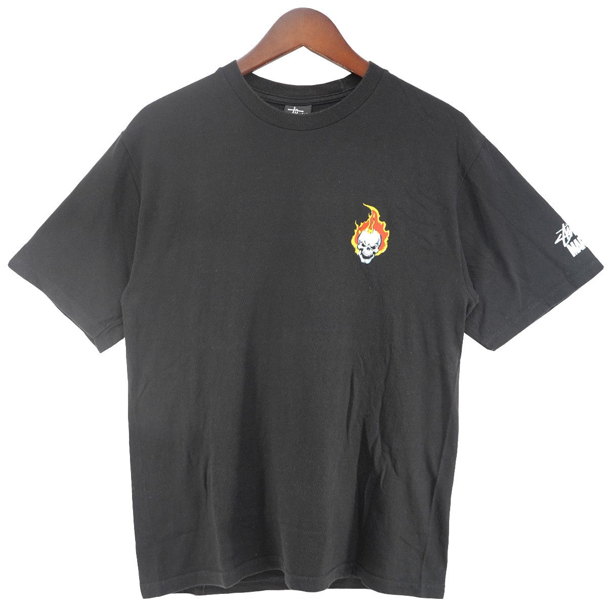 11SS × MARVEL COMICS Ghost Rider S／S Tee コラボゴーストライダー スカル フレア バイク SSリンク Wネーム  ロゴ 袖プリント 半袖 Tシャツ
