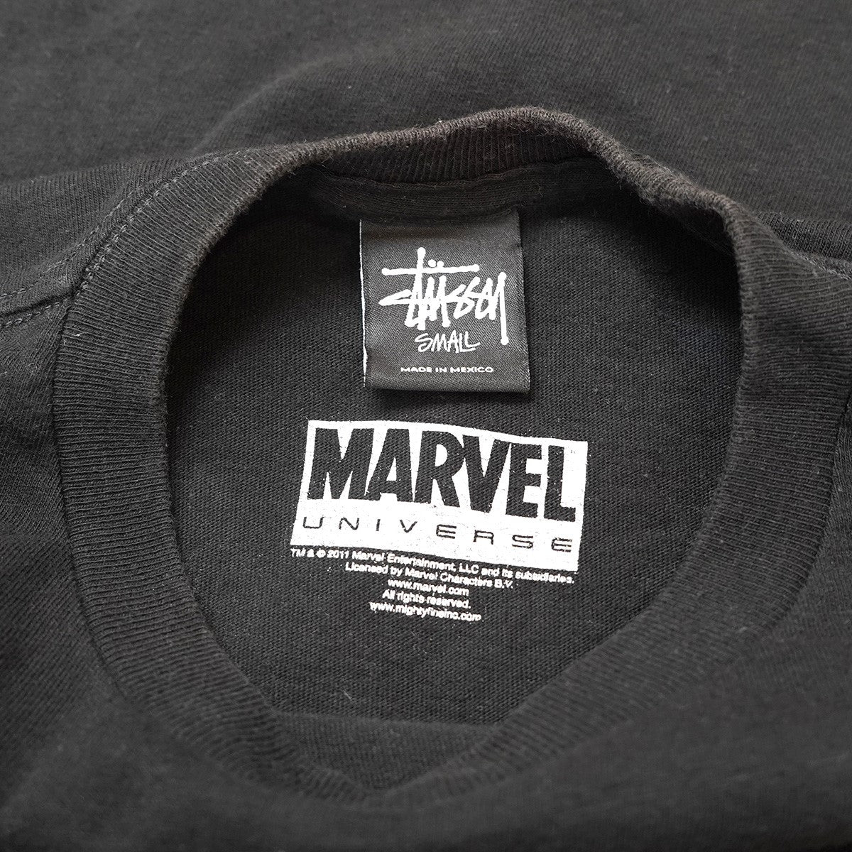 11SS × MARVEL COMICS Ghost Rider S／S Tee コラボゴーストライダー スカル フレア バイク SSリンク Wネーム  ロゴ 袖プリント 半袖 Tシャツ