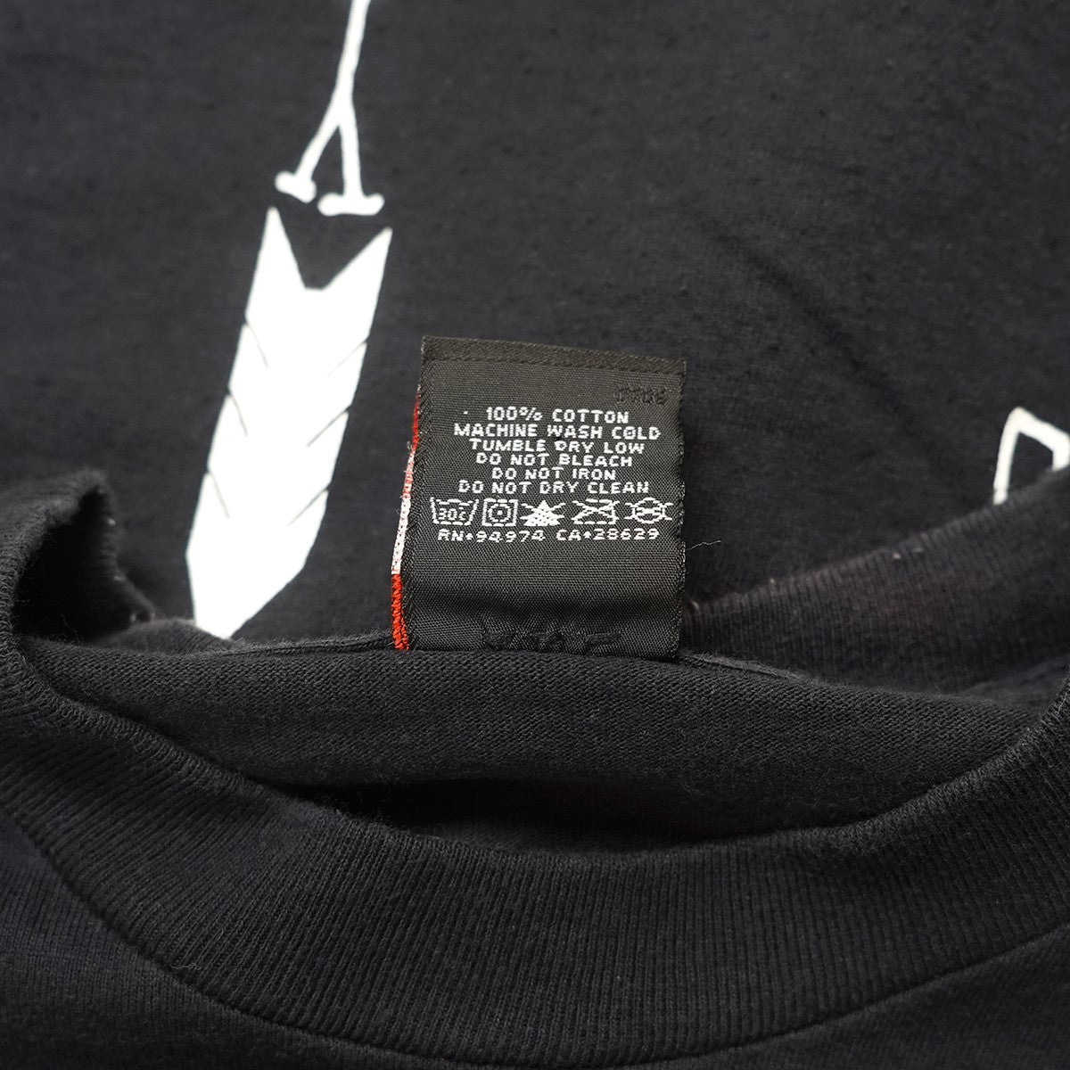 06〜07s INTERNATHIONAL STUSSY TRIBE KUKRI T-SHIRT／Tribe World Wideトライブ ククリナイフ アロー 矢 ロゴ 袖プリント 半袖 Tシャツ