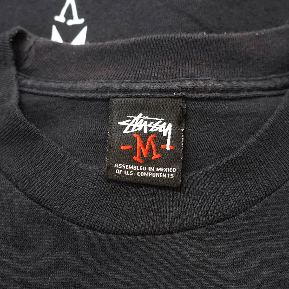 06〜07s INTERNATHIONAL STUSSY TRIBE KUKRI T-SHIRT／Tribe World Wideトライブ ククリナイフ アロー 矢 ロゴ 袖プリント 半袖 Tシャツ