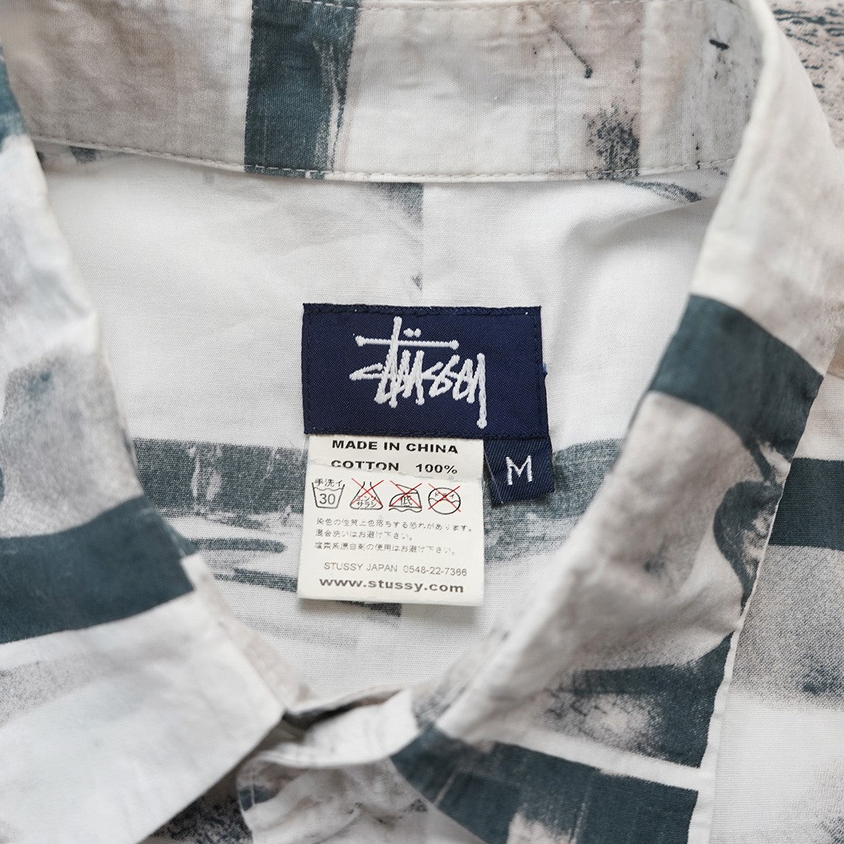 00s 02SS Pool Print S／S  Skate Pool Panel Photo Shirt総柄 プールスケート グリッド フォト ロゴ Old オールド 半袖 シャツ