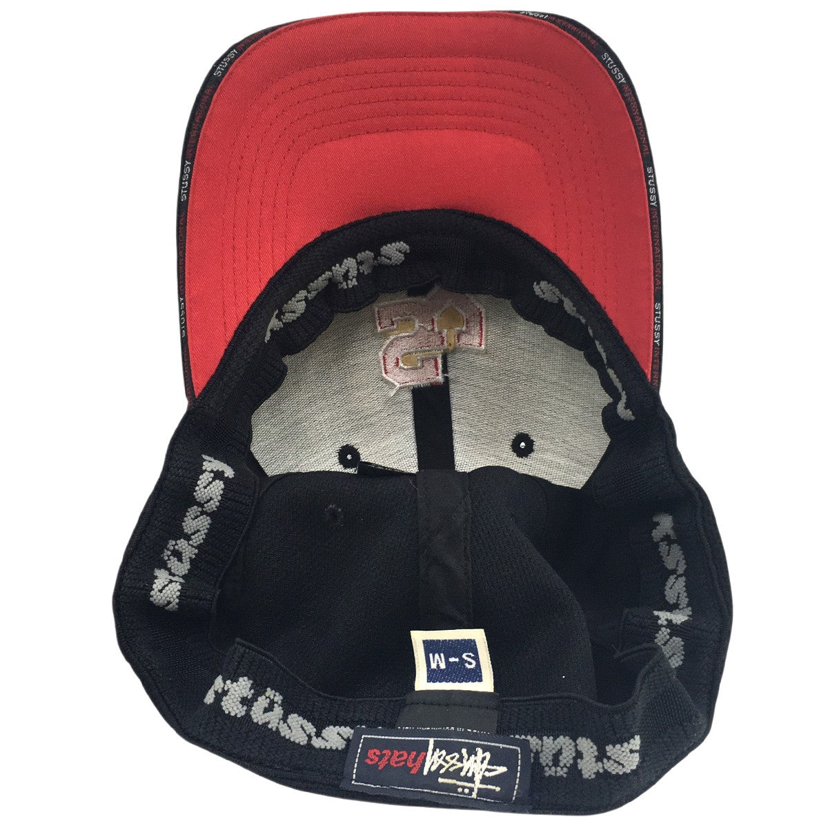 90s Old Stussy オールド Vintage ヴィンテージ アーカイヴ紺タグ SY Logo Cap ロゴ キャップ 帽子