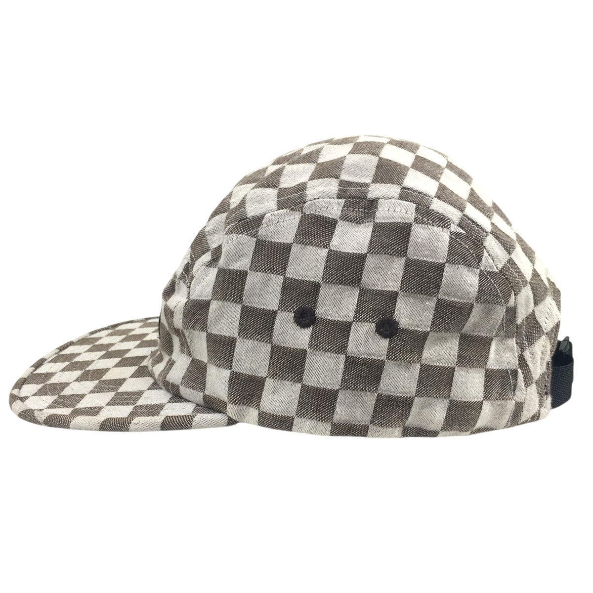 Supreme 18SS Checker Board Camp Capチェッカーボード ボックスロゴ キャンプ キャップ 帽子 古着・中古-3枚目のアイテム画像