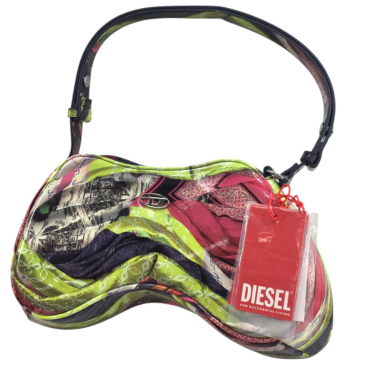 DIESEL by Glenn Martens 25SS Play Crossbody Bag オールオーバー・グラフィックプリント Dロゴプレイ コントローラー クロスボディ バッグ 鞄 古着・中古-1枚目のアイテム画像