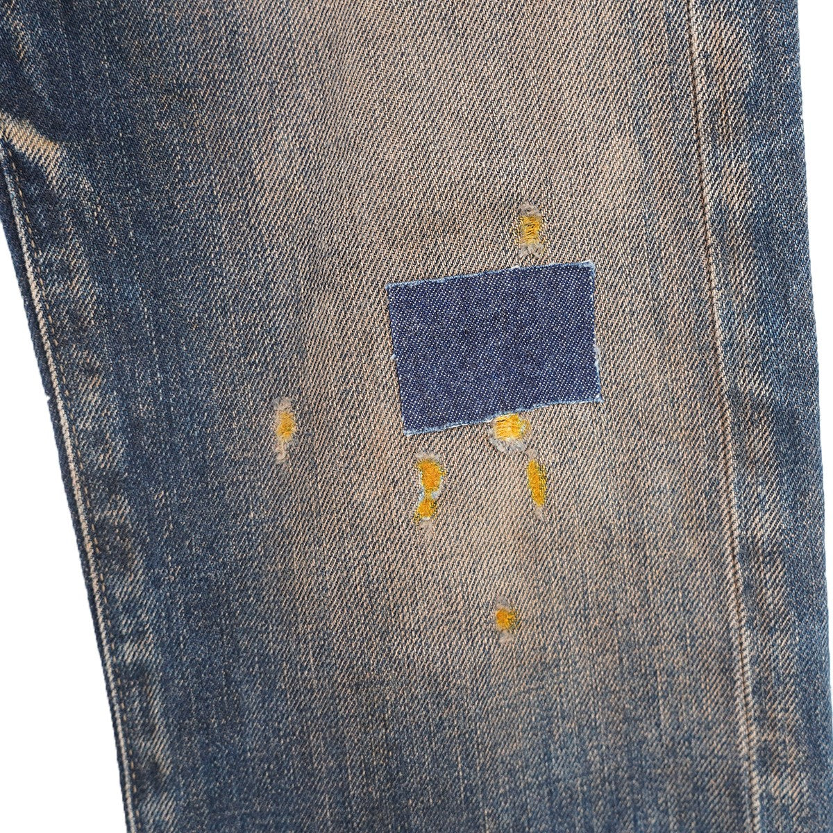 DENIM ＆ SUPPLY RALPH LAUREN Slim Tacoma Distressed Slim Repair ＆ Paint Denimリペア ダメージ 加工 スリム デニム パンツ ジーンズ 古着・中古-4枚目のアイテム画像
