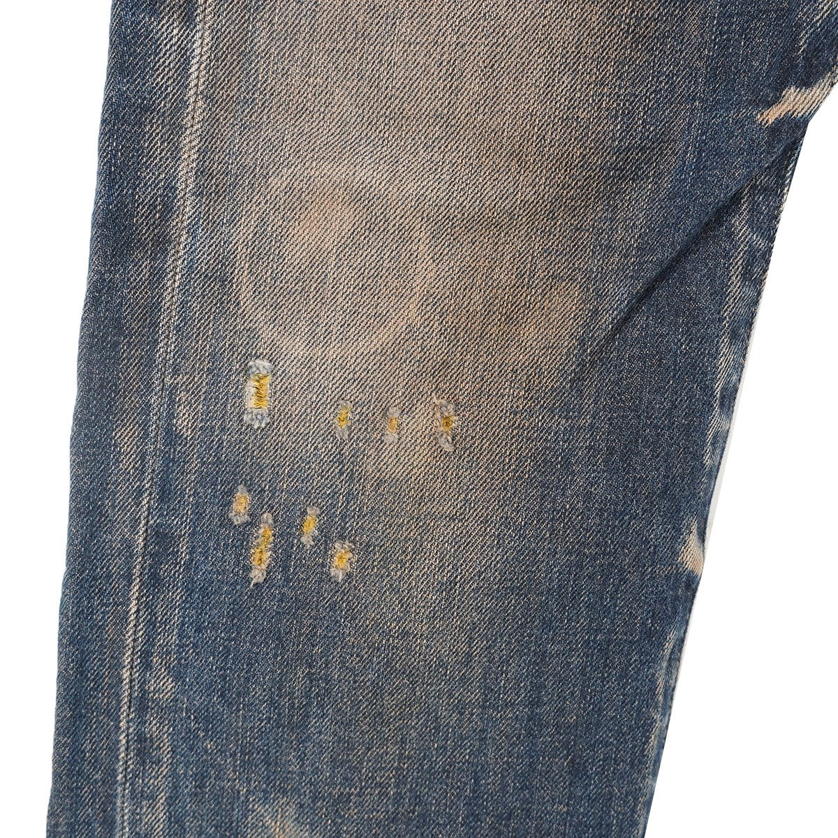 DENIM ＆ SUPPLY RALPH LAUREN Slim Tacoma Distressed Slim Repair ＆ Paint Denimリペア ダメージ 加工 スリム デニム パンツ ジーンズ 古着・中古-5枚目のアイテム画像
