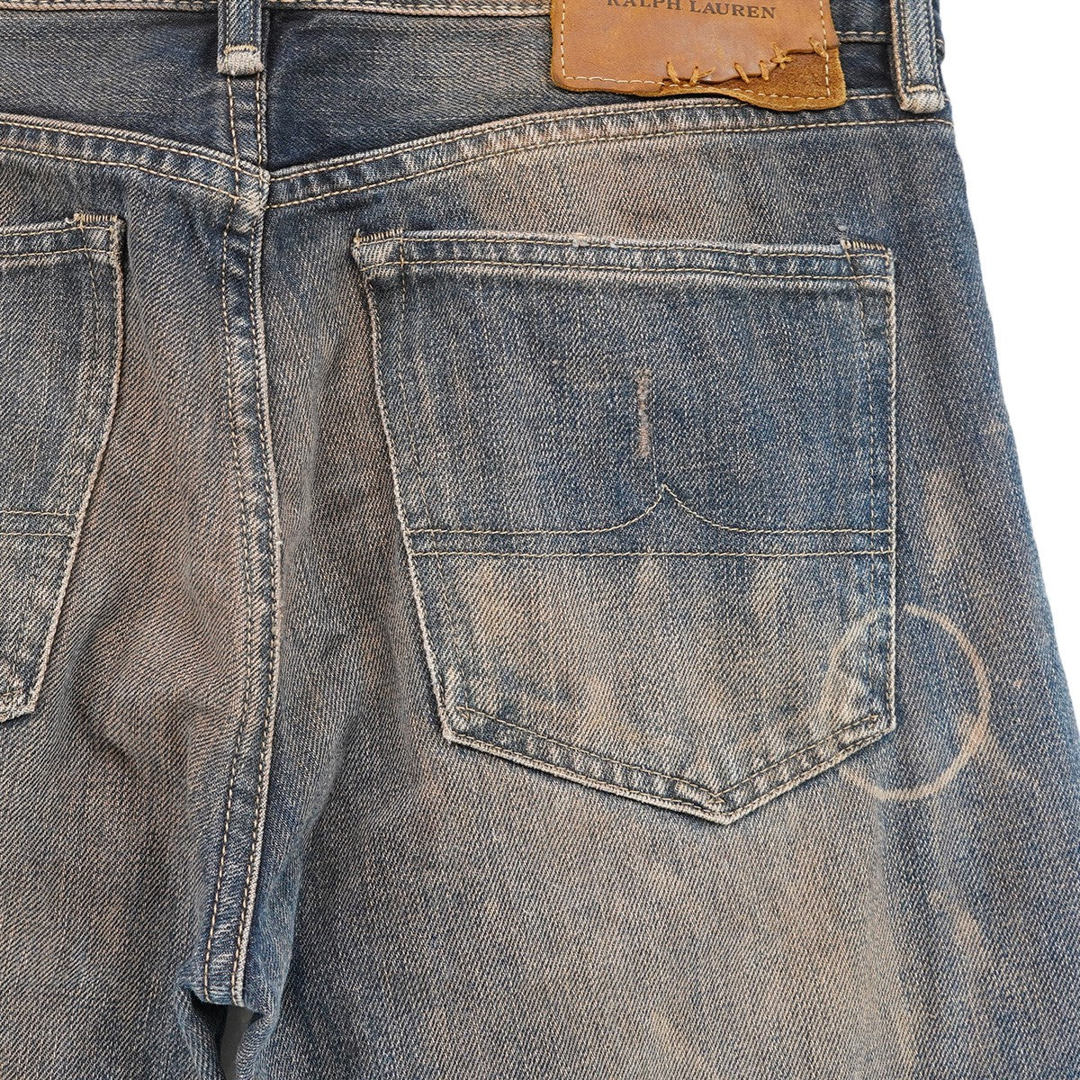 DENIM ＆ SUPPLY RALPH LAUREN Slim Tacoma Distressed Slim Repair ＆ Paint Denimリペア ダメージ 加工 スリム デニム パンツ ジーンズ 古着・中古-6枚目のアイテム画像