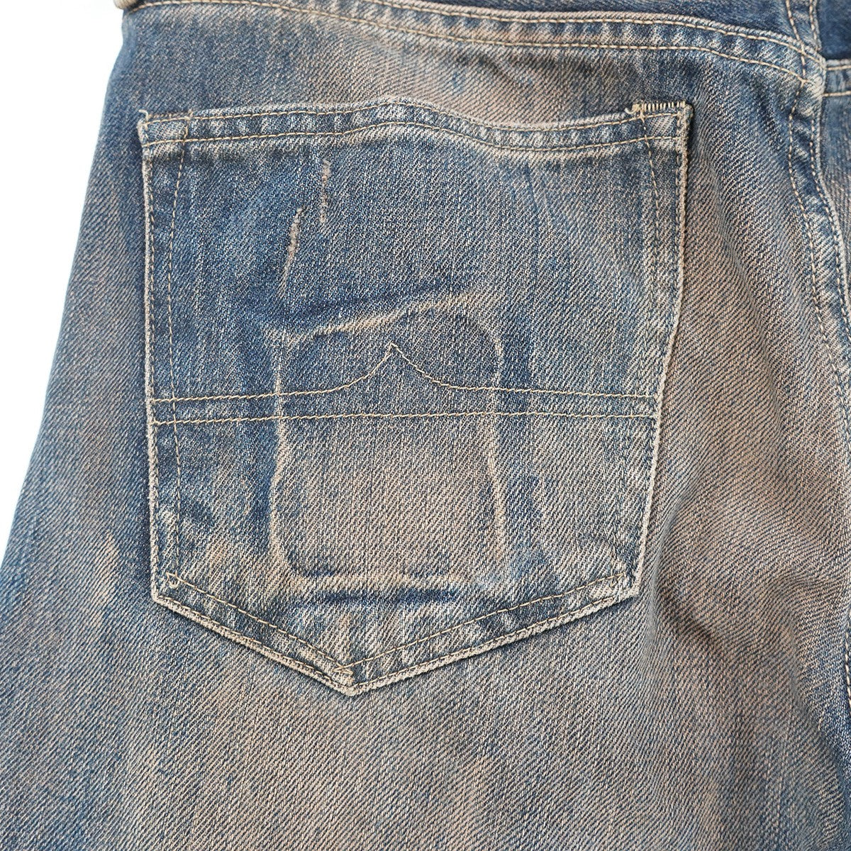 DENIM ＆ SUPPLY RALPH LAUREN Slim Tacoma Distressed Slim Repair ＆ Paint Denimリペア ダメージ 加工 スリム デニム パンツ ジーンズ 古着・中古-7枚目のアイテム画像