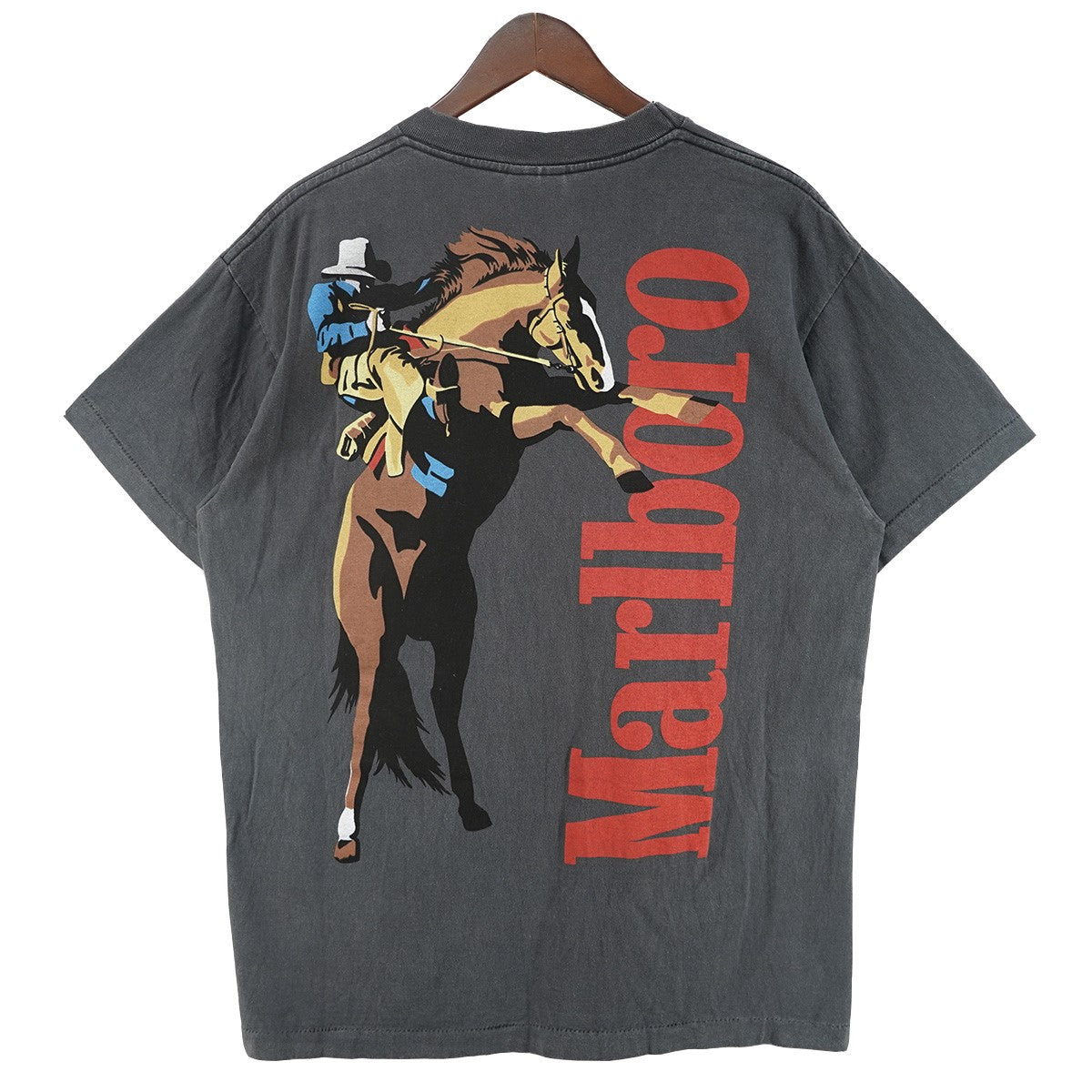 Marlboro Man ／ Wild West Collectionワイルド・ウェスト カウボーイ ホース 馬 ロゴ グラフィック ポケット 半袖 Tシャツ
