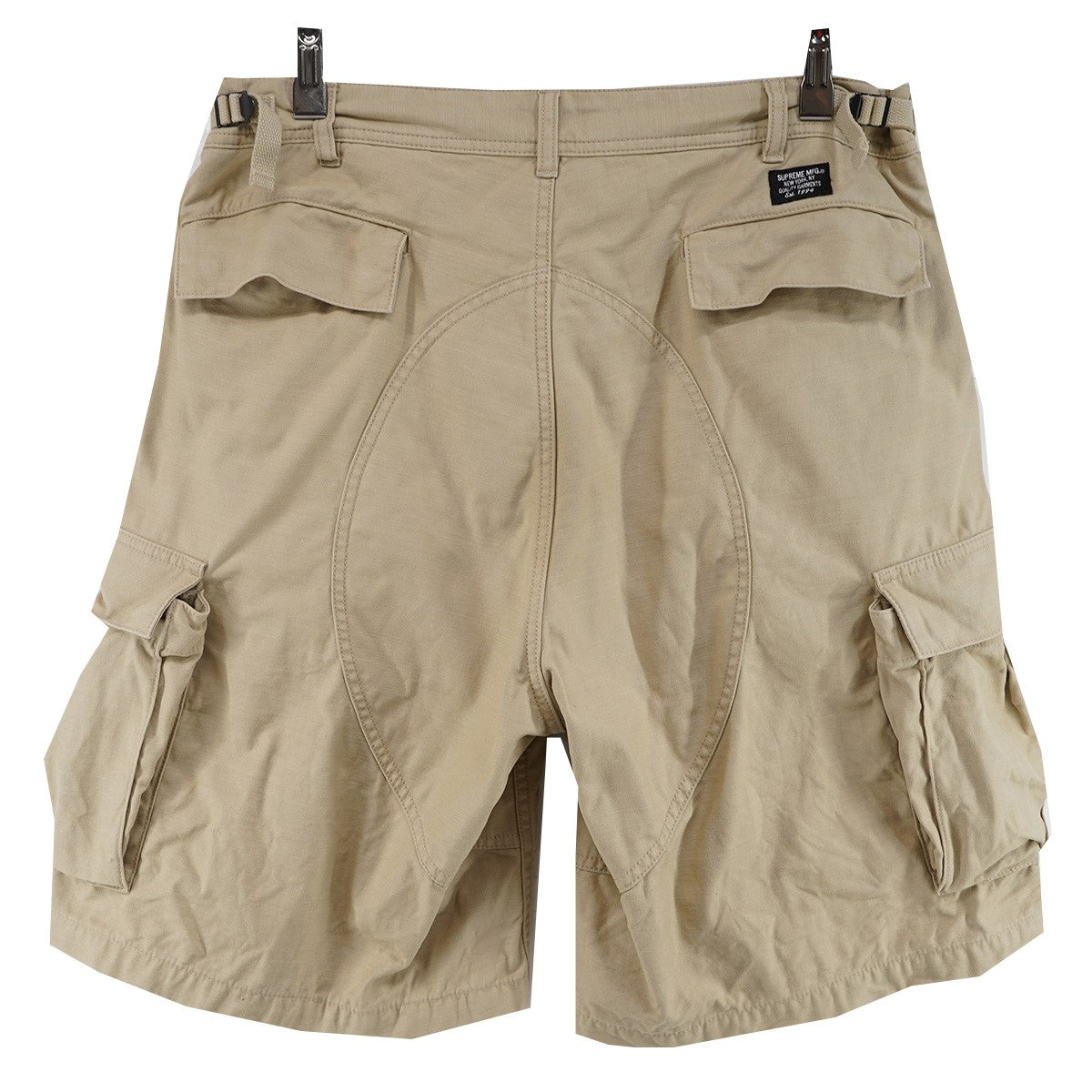 Supreme 25SS Cargo Short 6ポケット ダブルシートロゴ 織りネームタグ アジャスターベルト リラックスフィット カーゴ ハーフ パンツ ショーツ 古着・中古-2枚目のアイテム画像