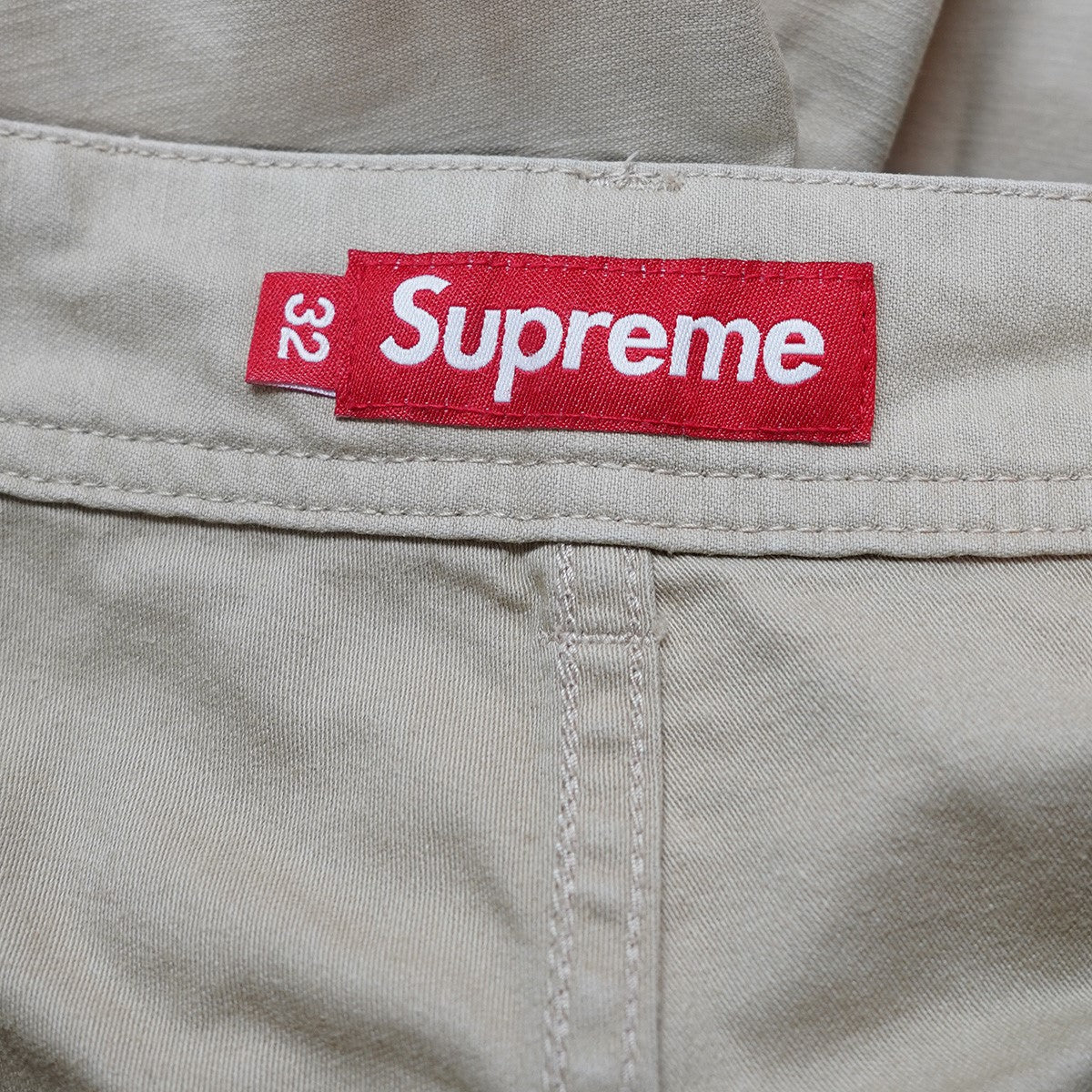 Supreme 25SS Cargo Short 6ポケット ダブルシートロゴ 織りネームタグ アジャスターベルト リラックスフィット カーゴ ハーフ パンツ ショーツ 古着・中古-7枚目のアイテム画像