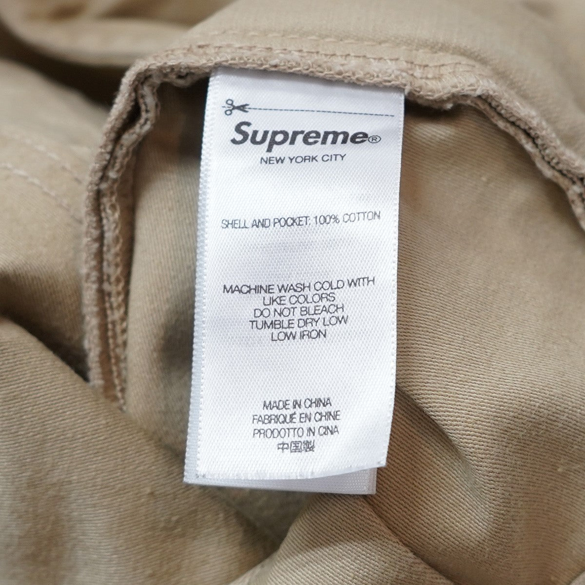 Supreme 25SS Cargo Short 6ポケット ダブルシートロゴ 織りネームタグ アジャスターベルト リラックスフィット カーゴ ハーフ パンツ ショーツ 古着・中古-8枚目のアイテム画像