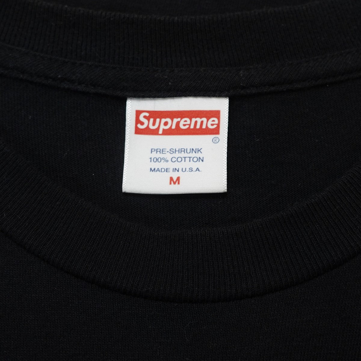 Supreme 21AW Christopher Wool 2001 Tee Untitled， 2001クリストファー・ウール アブストラクト 抽象画 アートワーク スモール ボックスロゴ 半袖 Tシャツ 古着・中古-4枚目のアイテム画像