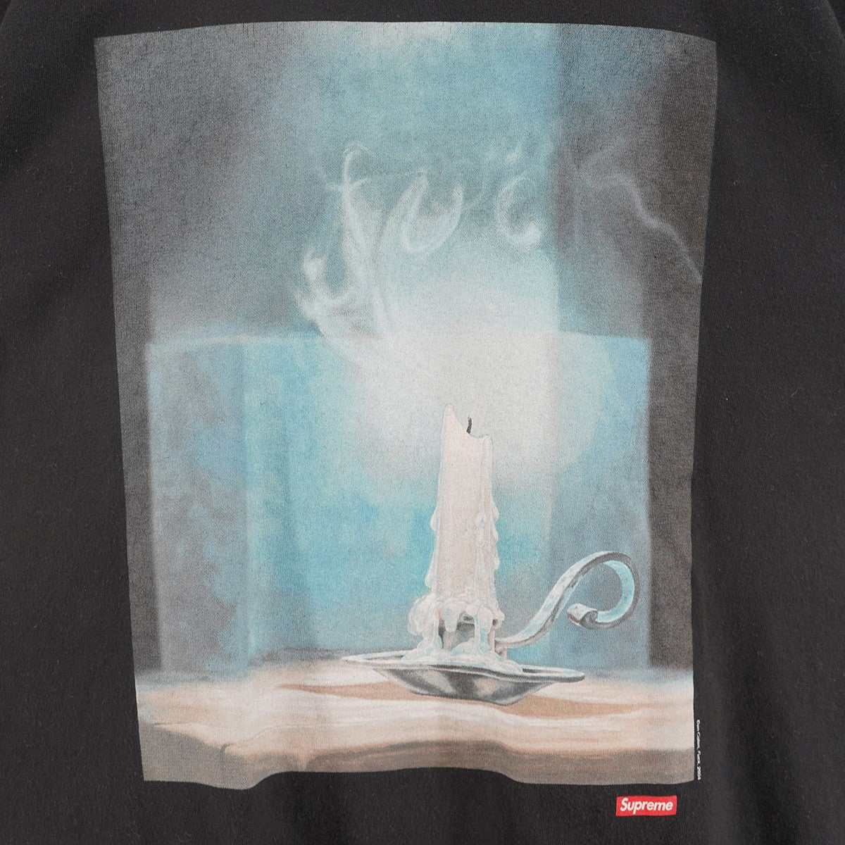 Supreme 21SS Fuck Tee ダン・コーレン Dan Colen Boo Fuck’n Hooキャンドル 煙 ファック スモール ボックスロゴ プリント 半袖 Tシャツ 古着・中古-2枚目のアイテム画像