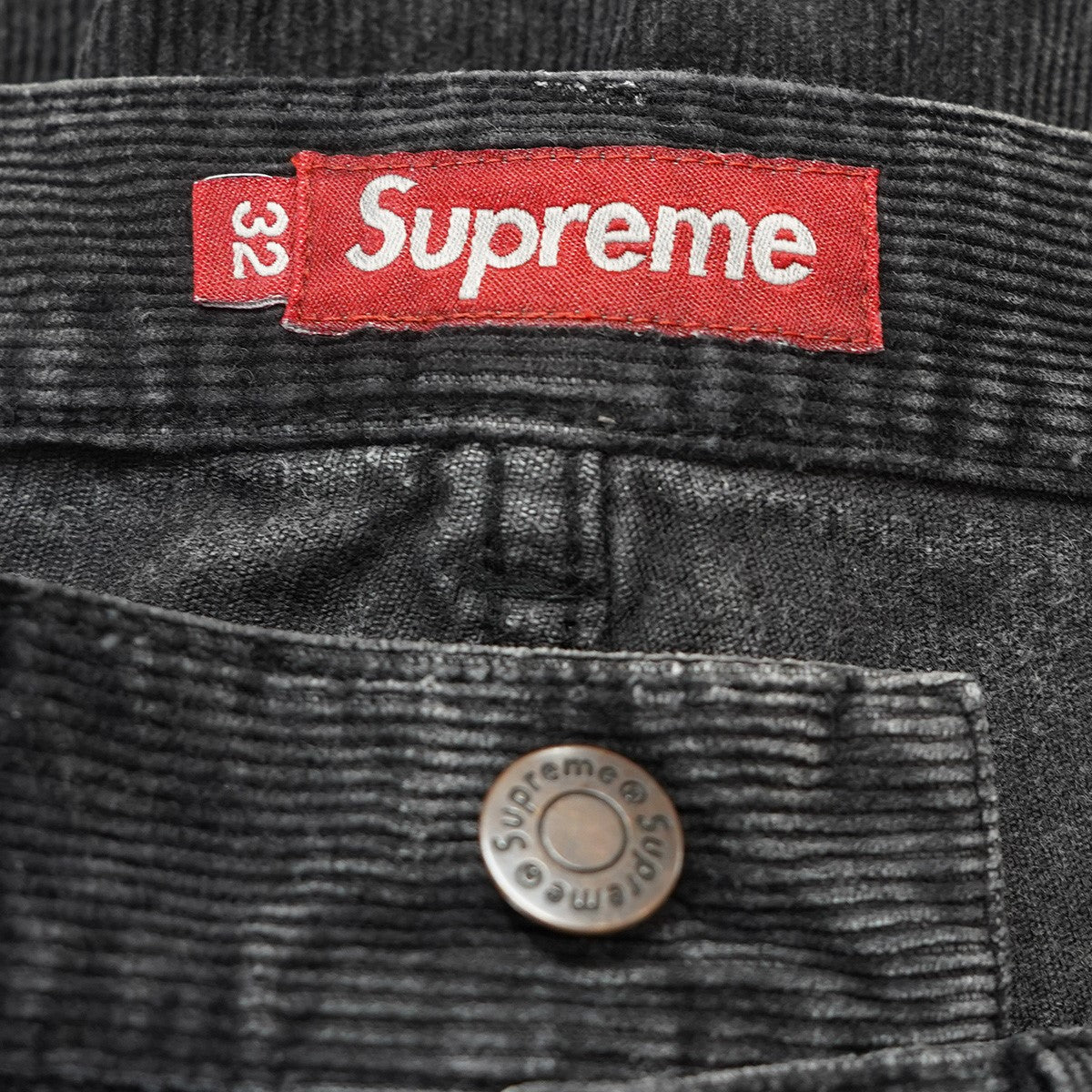 Supreme 24SS Washed Corduroy Double Knee Painter Short ウォッシュ加工コーデュロイ ダブルニー ペインター ロゴ バギーシルエット ハーフ パンツ ショーツ 古着・中古-9枚目のアイテム画像