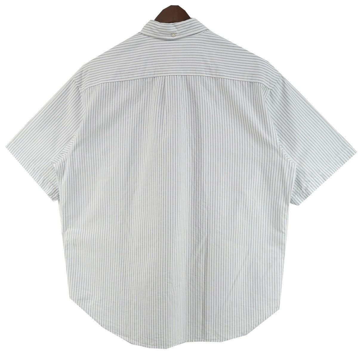 Supreme 26SS Loose Fit Oxford S／S Shirtオックスフォード生地 ストライプ ポケット クラシック ロゴ 刺繍 ルーズフィット 半袖 シャツ 古着・中古-4枚目のアイテム画像