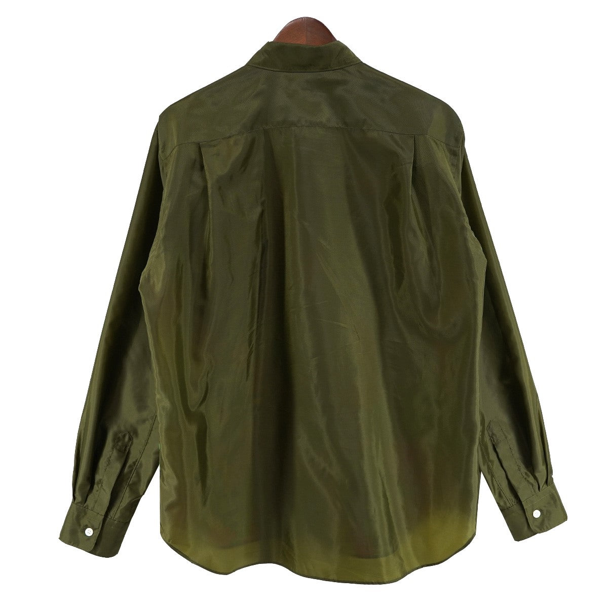25AW フロントカモ柄 マルチカラー 迷彩 ピクセル モザイク プリントドッキング 切替 ポリエステル 長袖 シャツ