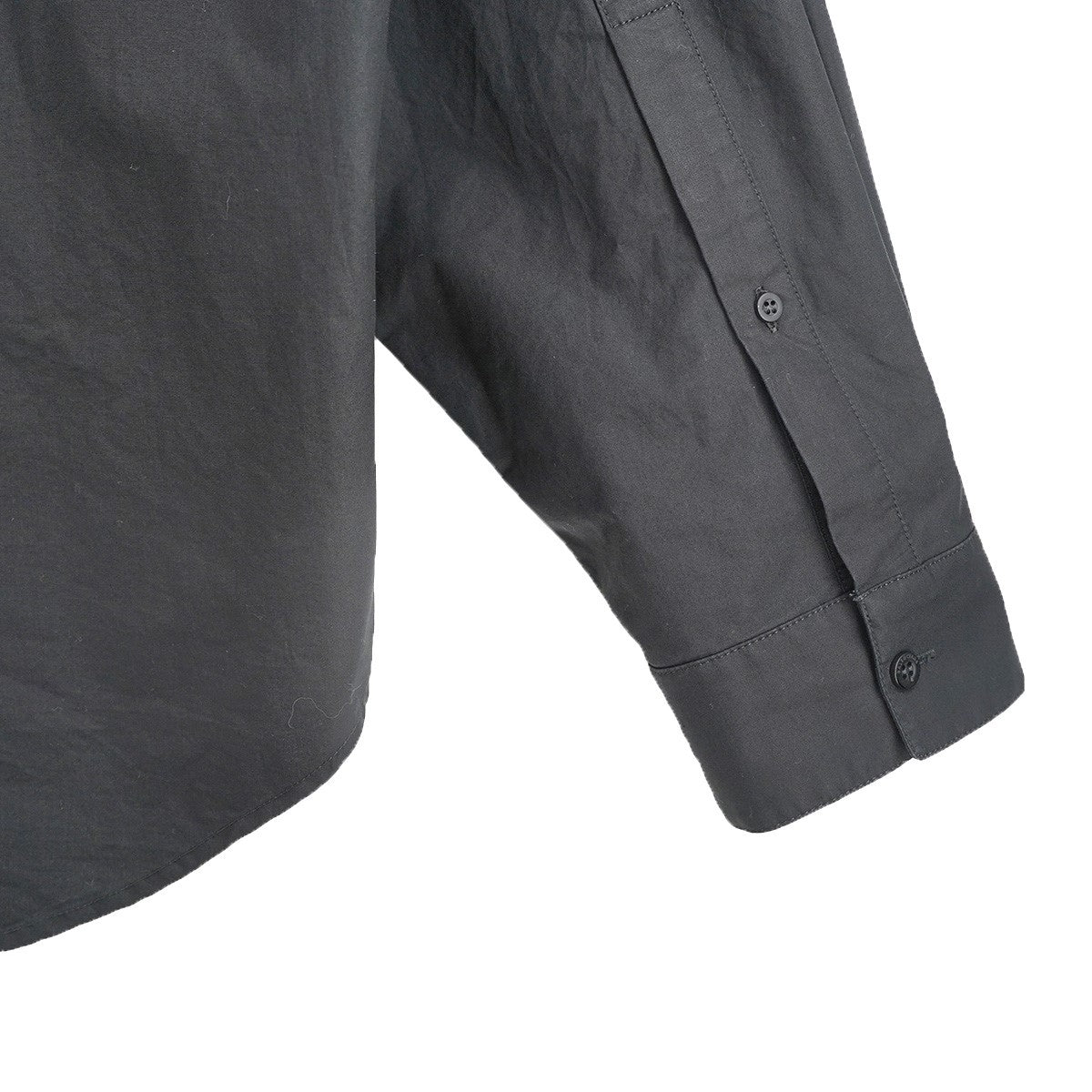 BALENCIAGA 24AW BB PATCH OVERSIZED SHIRT IN BLACKロゴ パッチ オーバーサイズ シャツ 古着・中古-4枚目のアイテム画像