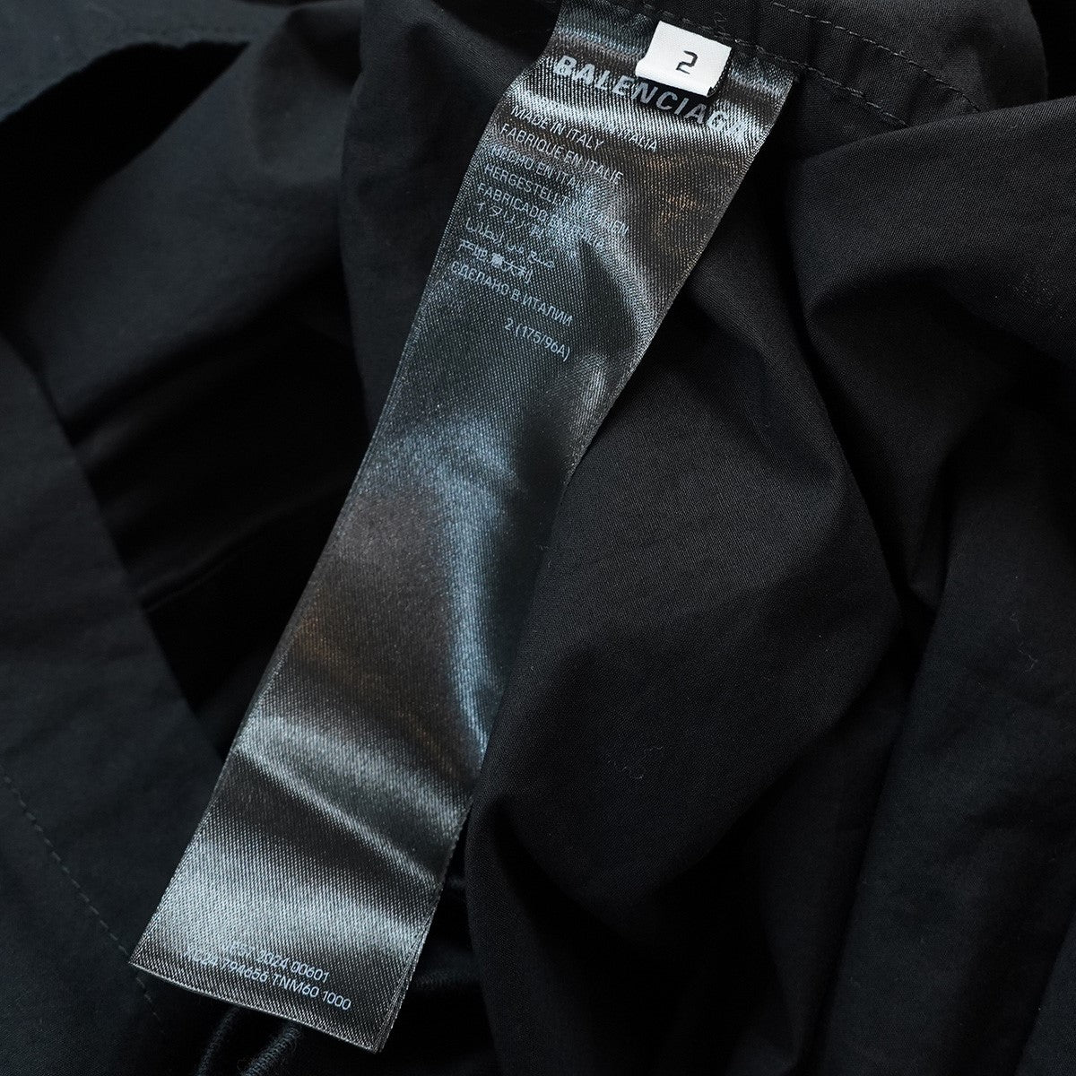 BALENCIAGA 24AW Unity Sports Icon Layered Shirt Oversizedデストロイ ダメージ 加工 ロゴ Tシャツ ドッキング レイヤード オーバーサイズ シャツ 古着・中古-10枚目のアイテム画像