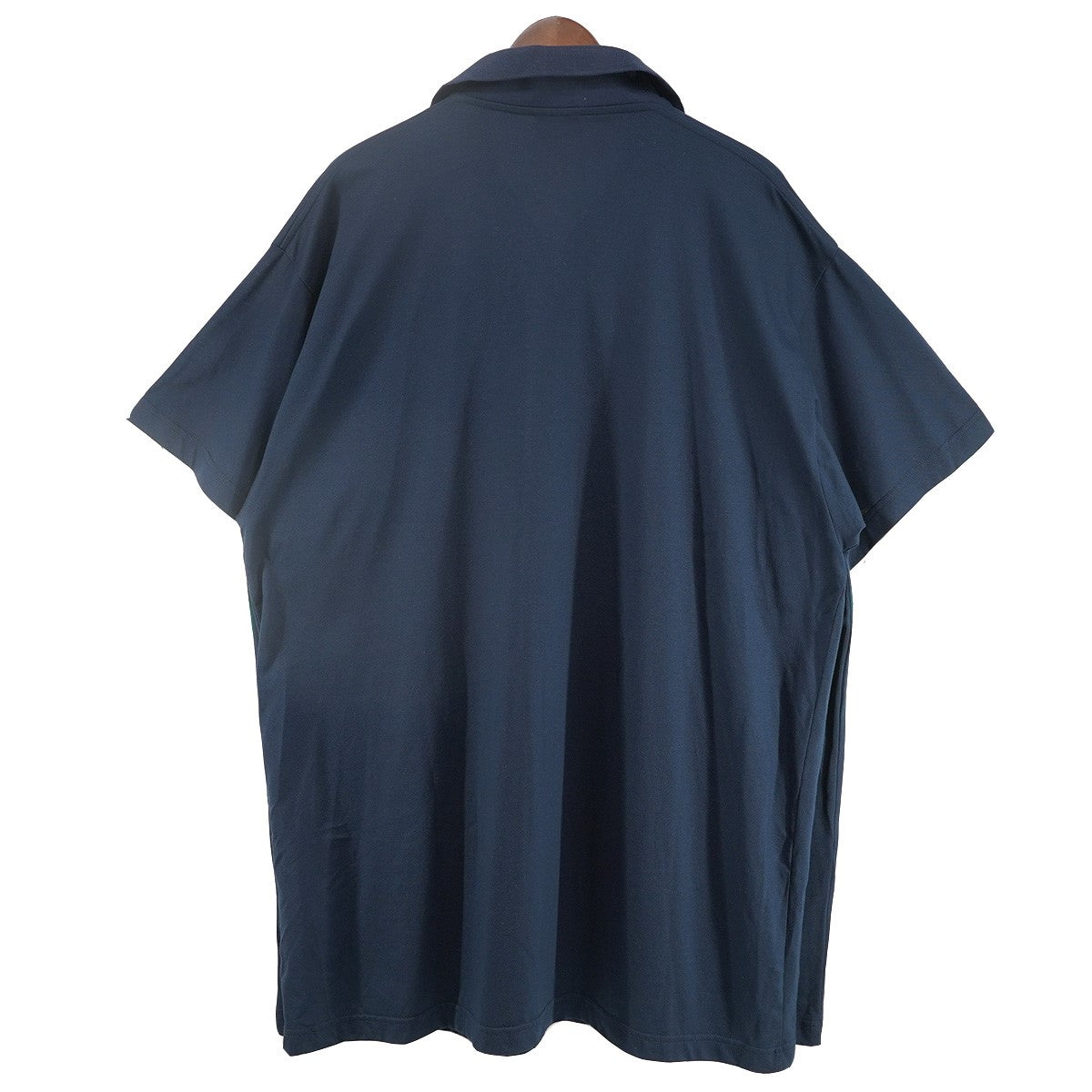 BALENCIAGA 25SS Intertwined Polo ／ Garderobe ロゴ ダブルヘム オーバーサイズポロシャツ 古着・中古-3枚目のアイテム画像