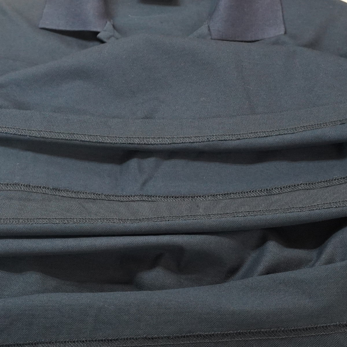 BALENCIAGA 25SS Intertwined Polo ／ Garderobe ロゴ ダブルヘム オーバーサイズポロシャツ 古着・中古-5枚目のアイテム画像