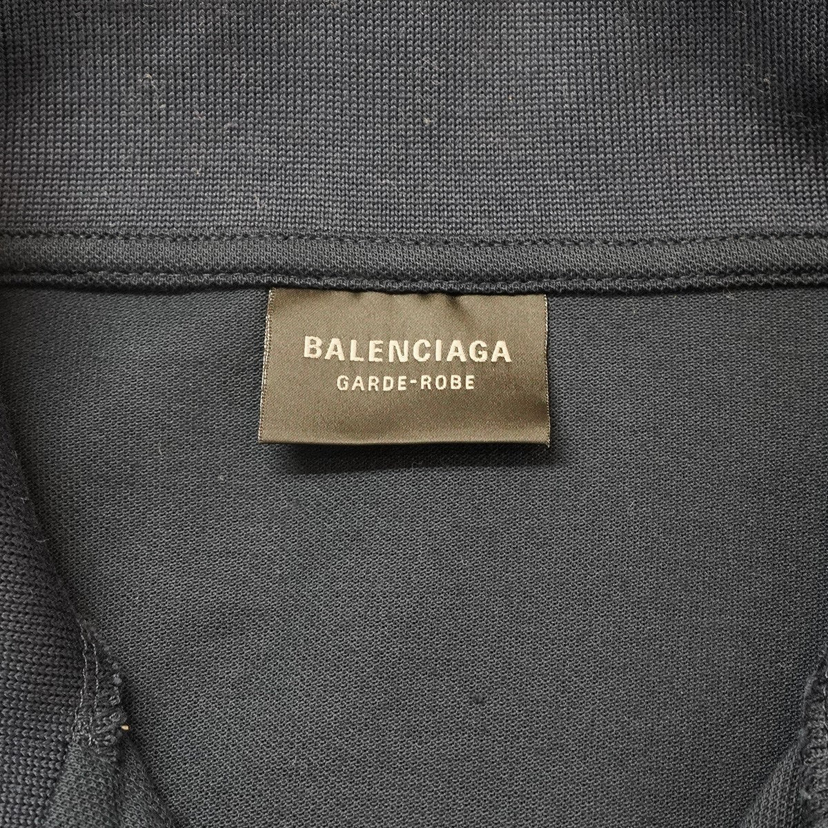 BALENCIAGA 25SS Intertwined Polo ／ Garderobe ロゴ ダブルヘム オーバーサイズポロシャツ 古着・中古-6枚目のアイテム画像