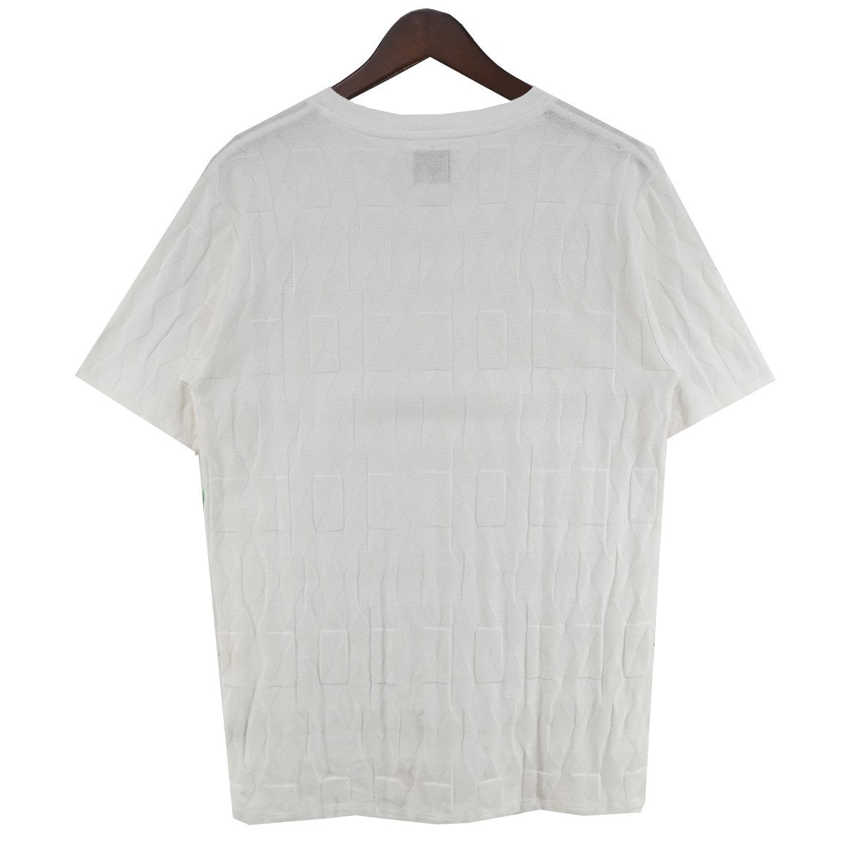 パネルリンクス 幾何学模様 ジャガード  Vネック 半袖 Tシャツ