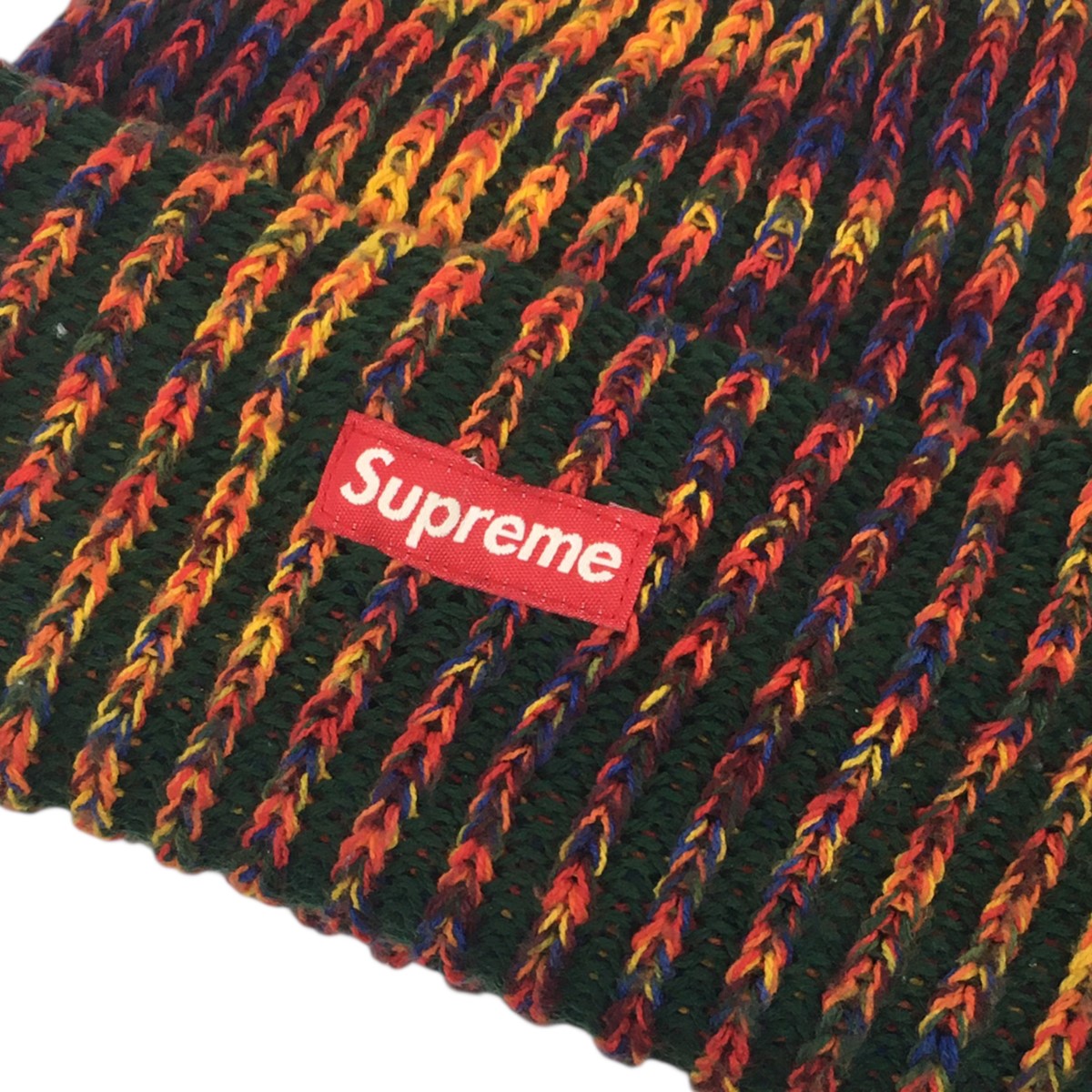 24AW Rainbow Loose Gauge Beanieレインボー ルーズゲージ スモールボックス ロゴ ビーニー ニットキャップ 帽子
