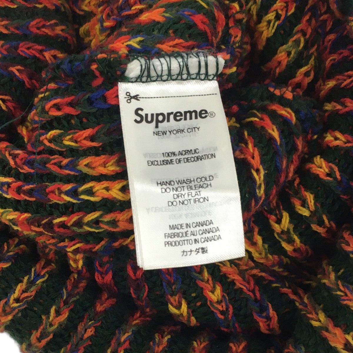24AW Rainbow Loose Gauge Beanieレインボー ルーズゲージ スモールボックス ロゴ ビーニー ニットキャップ 帽子