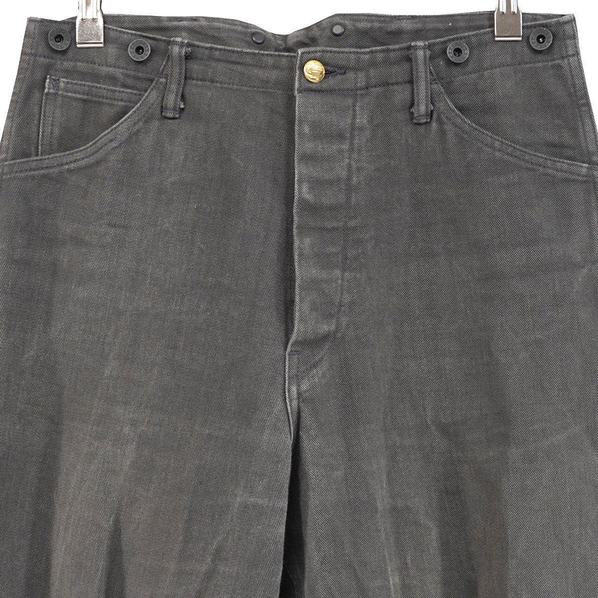10AW Lot．614 FRISCO PANTS 最初期 アーカイブ ヘビープレイスツイル生地 5ポケット刻印 ドーナツボタン シンチバック ワイド ストレート デニム フリスコ パンツ