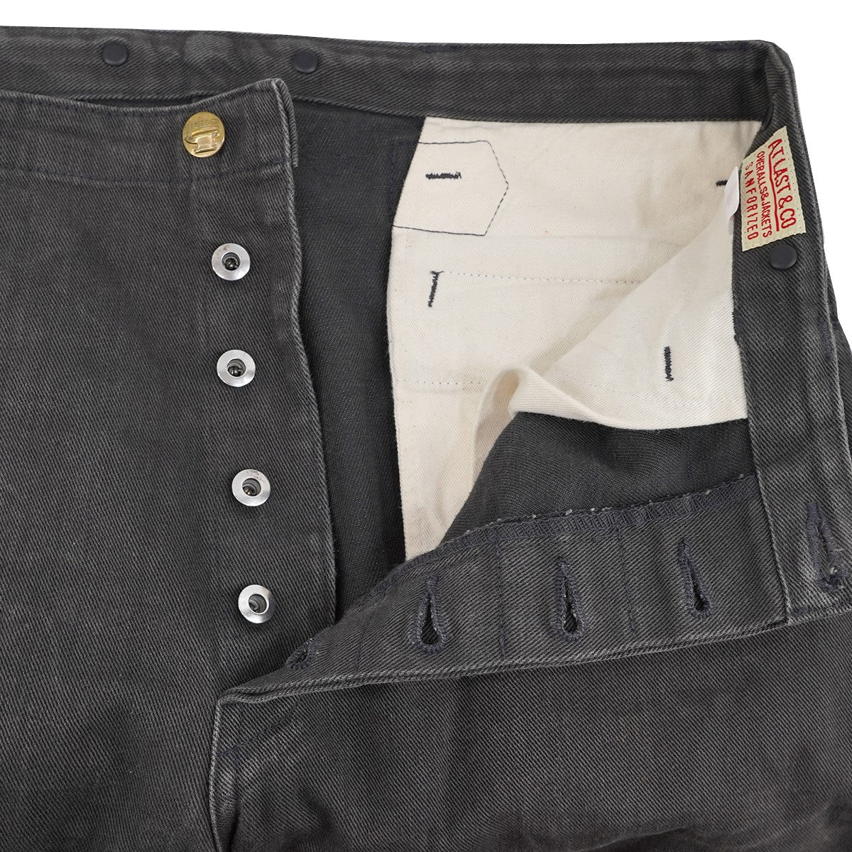 10AW Lot．614 FRISCO PANTS 最初期 アーカイブ ヘビープレイスツイル生地 5ポケット刻印 ドーナツボタン シンチバック ワイド ストレート デニム フリスコ パンツ