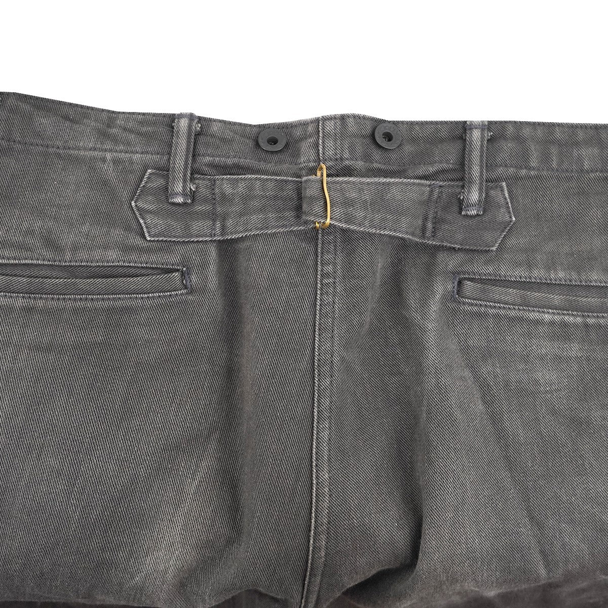 10AW Lot．614 FRISCO PANTS 最初期 アーカイブ ヘビープレイスツイル生地 5ポケット刻印 ドーナツボタン シンチバック ワイド ストレート デニム フリスコ パンツ
